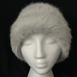 MAKE OFFER Pre-Owned Pankhurst Angora Long Hair Rabbit Fur Spring Hat Very Clean